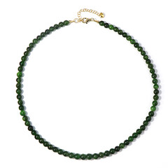 Collier en argent et Diopside de Russie