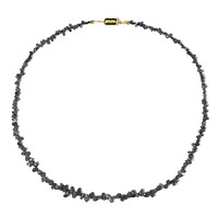 Collier en argent et Diamant noir (Adela Silber)