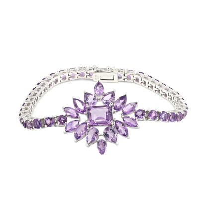 Bracelet en argent et Améthyste