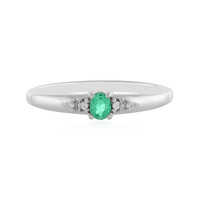 Bague en argent et Emeraude de Colombie