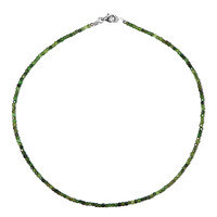 Collier en argent et Tourmaline verte