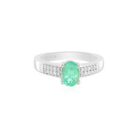 Bague en argent et Emeraude de Russie