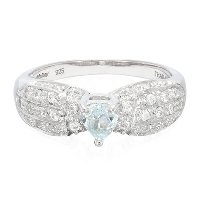 Bague en argent et Tourmaline Paraïba