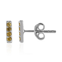 Boucles d'oreilles en argent et Citrine