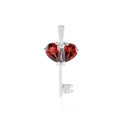 Pendentif en argent et Grenat du Mozambique