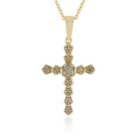 Collier en argent et Diamant champagne I2
