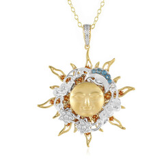 Collier en argent et Citrine Madère (Gems en Vogue)