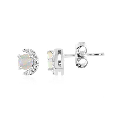 Boucles d'oreilles en argent et Opale Welo