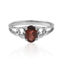 Bague en argent et Grenat du Mozambique