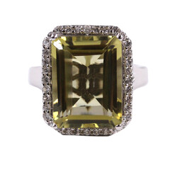 Bague en argent et Quartz de l'Ouro Verde