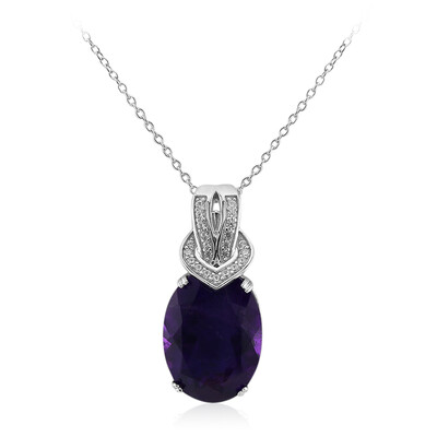 Collier en argent et Améthyste du Maroc
