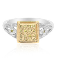 Bague en or et Diamant jaune SI1