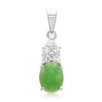 Pendentif en argent et Chrysoprase impériale