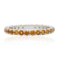 Bague en argent et Citrine