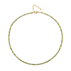 Collier en argent et Tourmaline verte