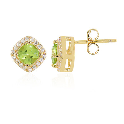Boucles d'oreilles en argent et Péridot