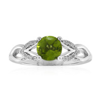 Bague en argent et Péridot de Birmanie