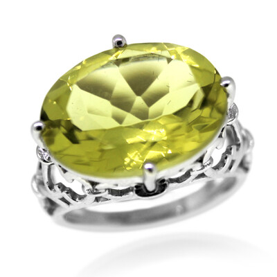 Bague en argent et Quartz de l'Ouro Verde