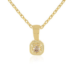 Collier en argent et Diamant champagne I3