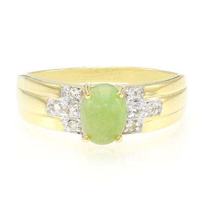 Bague pour homme en argent et Chrysoprase impériale
