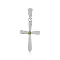 Pendentif en argent et Diamant jaune I3