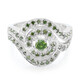 Bague en argent et Diamant fantaisie