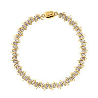 Bracelet en argent et Diamant I2 (I)