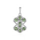 Pendentif en argent et Apatite verte