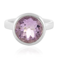 Bague en argent et Améthyste Rose de France