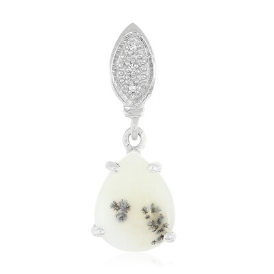 Pendentif en argent et Agate dendritique
