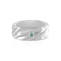 Bague en argent et Emeraude de Colombie (de Melo)