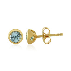 Boucles d'oreilles en argent et Topaze bleu ciel