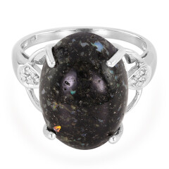 Bague en argent et Opale Léopard