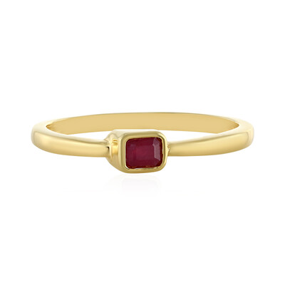 Bague en argent et Rubis du Mozambique