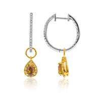Boucles d'oreilles en or et Diamant SI2 jaune (CIRARI)