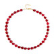 Collier en argent et Quartz fuchsia