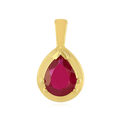 Pendentif en argent et Rubis de Madagascar