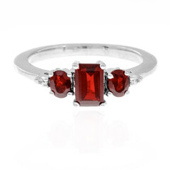 Bague en argent et Grenat d'Inde