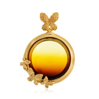 Pendentif en argent et Ambre baltique