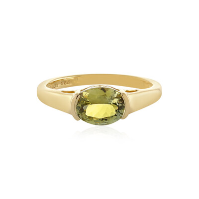 Bague en or et Tanzanite jaune