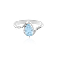 Bague en argent et Aigue-marine