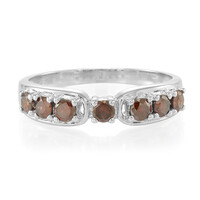 Bague pour homme en argent et Diamant fantaisie