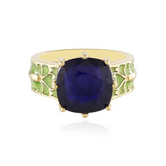 Bague en argent et Saphir bleu de Madagascar (Adela Silber)