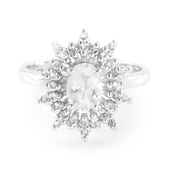 Bague en argent et Goshénite