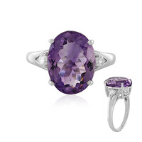 Bague en argent et Quartz azur
