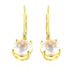 Boucles d'oreilles en argent et Quartz bleu lunaire