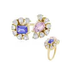 Bague en or et Kunzite AAA du Brésil (de Melo)