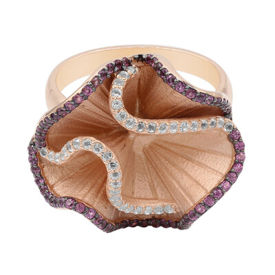 Bague en argent et Grenat Rhodolite