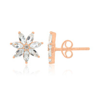 Boucles d'oreilles en argent et Topaze bleu ciel
