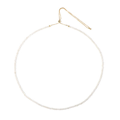 Collier en argent et Pierre de Lune arc-en-ciel